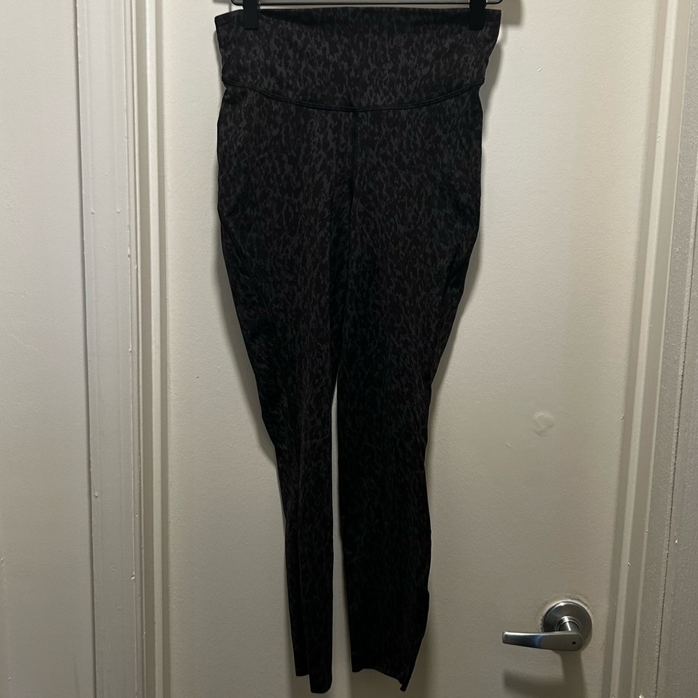 Lululemon Black Camo Print Leggings